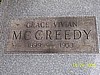 Grace McCreedy Gravestone